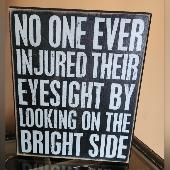 Rustic wood sign. Light weight block (eyesight) - Picture 1 of 5
